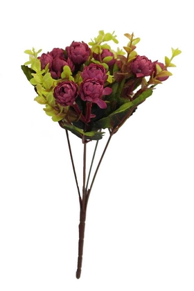 15li Top Gül Demeti (Bordo) - 1