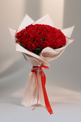 Yapay 41li Rosamira Gül Sevgili Özel Gün İsteme Kırmızı Gül Buketi - Yapay Çiçek Deposu