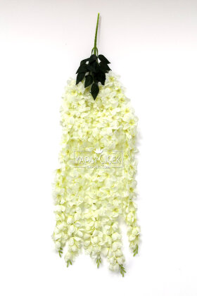 Yapay Çiçek 5li Sarkan Sümbül 90 cm Krem - 2