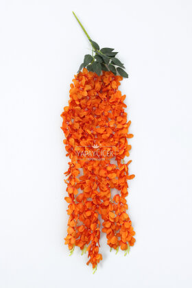 Yapay Çiçek 5li Sarkan Sümbül 90 cm Turuncu - 2