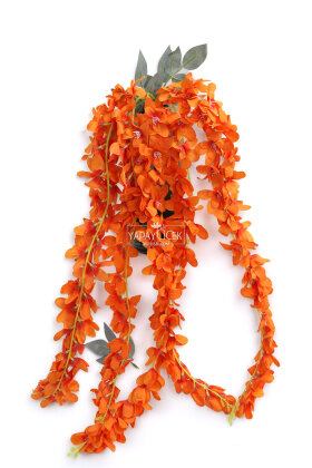 Yapay Çiçek 5li Sarkan Sümbül 90 cm Turuncu - Yapay Çiçek Deposu