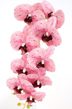 Yapay Dal Baskılı Orkide Çiçeği 88 cm Pembe Benekli - 2