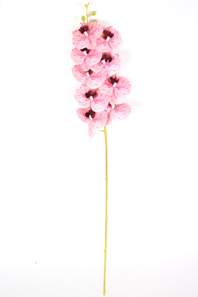 Yapay Dal Baskılı Orkide Çiçeği 88 cm Pembe Benekli - 3