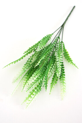 5 Dal Adiantum Yeşillik Demeti Yeşil-Beyaz - 3