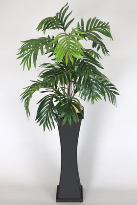 Ahşap Mdf Vazoda Yapay Lüx Areka Bitkisi 100 cm - 4