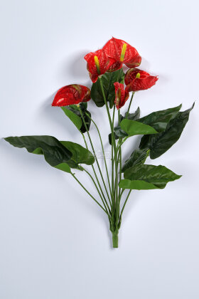  Yapay Antoryum Bitki 50 cm Kırmızı - 2
