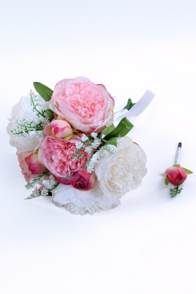 Aşkın Ritmi Şakayık Gelin Buketi 2li Set - 2