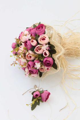 Gelin Çiçeği Athene 2li Set (Gelin Buketi, Yaka Çiçeği) - 2