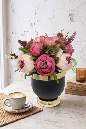 Aura Fuşya Şakayık Tanzimi 30 cm - Yapay Çiçek Deposu