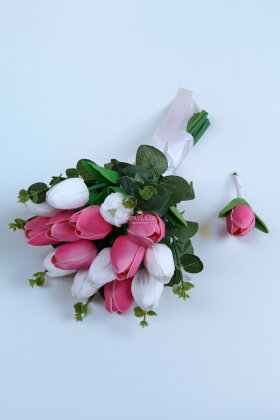 Aura Lale Gelin Buketi 2li Set - 2