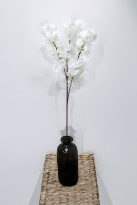 Bahar Dalı Dekoratif Yapay Çiçek 95 cm Beyaz - 2