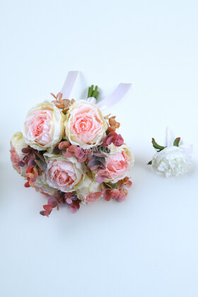 Bahar Romansı Gelin Buketi 2li Set - 2