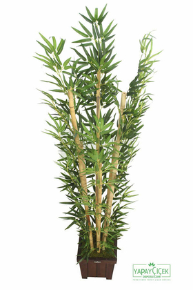 Bambu Ağacı 6 Gövde 140 cm(1.Sınıf Yaprak) 750 Yapraklı Model 9 - 2