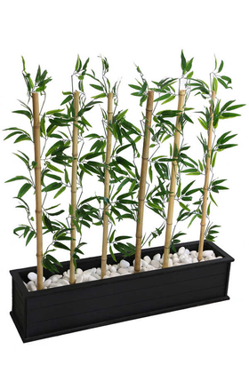 Yapay Bambu Seperatör 6 Adet Bambu Çubuklu (20x100x120 cm) - 1