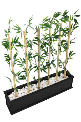 Yapay Bambu Seperatör 6 Adet Bambu Çubuklu (20x100x120 cm) - 4