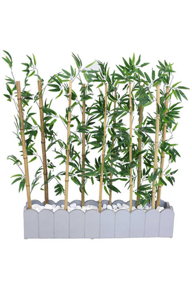Yapay Bambu Seperatör 10 Adet Bambu Çubuklu (20x100x120 cm) - 1