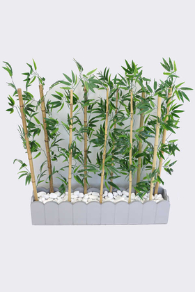 Yapay Bambu Seperatör 10 Adet Bambu Çubuklu (20x100x120 cm) - 2