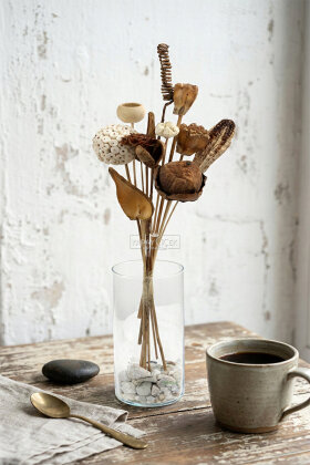 Naturel Tropik Asorti Kuru Çiçek Karnavalı 10 Dallı 45 cm - 2