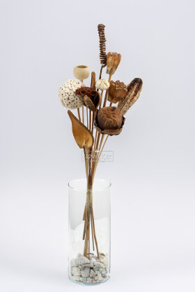 Naturel Tropik Asorti Kuru Çiçek Karnavalı 10 Dallı 45 cm - 3