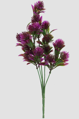 Yapay 5 Dal Plastik Mini Agrimonia Demeti 30 cm Fuşya - Yapay Çiçek Deposu