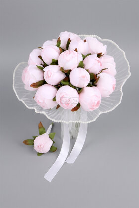 Blush İnci Gelin Buketi 2li Set - 3
