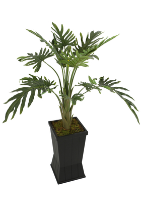 Bölünmüş Yapraklı Yapay İsviçre Deve Tabanı Ağacı ( Monstera Deliciosa) - 2