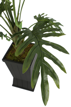 Bölünmüş Yapraklı Yapay İsviçre Deve Tabanı Ağacı ( Monstera Deliciosa) - 7