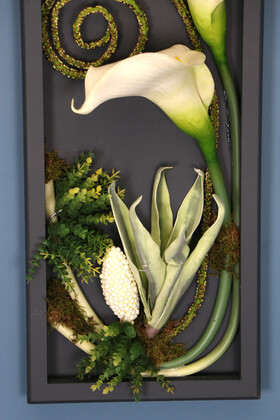 Dekoratif Çiçekli Çerçeve Tablo 30cmx70cm Kod:125 - 3