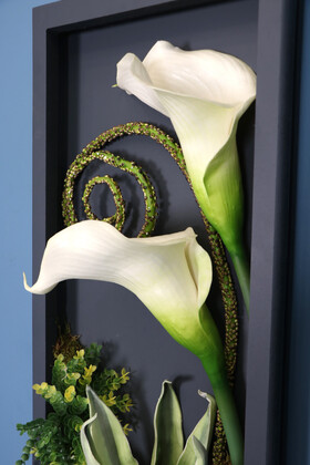 Dekoratif Çiçekli Çerçeve Tablo 30cmx70cm Kod:125 - 4