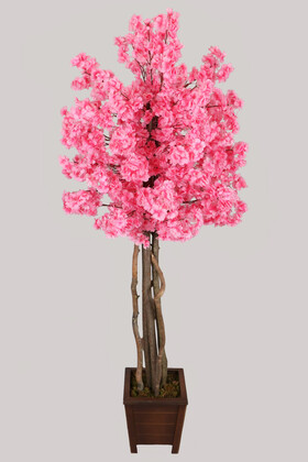 Kalın Gövdeli Yapay Bahar Dalı Ağacı 150 cm Pembe - 2