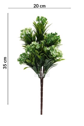 Yapay Çiçekli Defne Bitkisi 35 cm Yeşil - 4