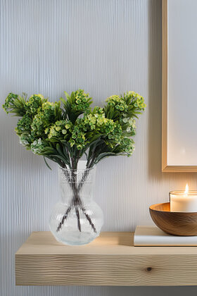 Yapay Çiçekli Defne Bitkisi 35 cm Yeşil - Sarı - Yapay Çiçek Deposu