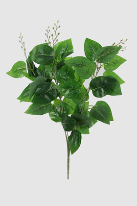 Yapay Yaprak Bitki Demeti Oval Model 50 cm Koyu Yeşil - 1