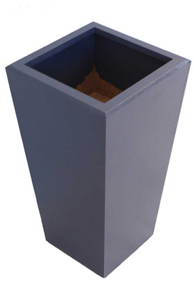 Dekoratif Ahşap MDF Saksı ve Çiçeklik Antrasit Mavi 60cm - 3