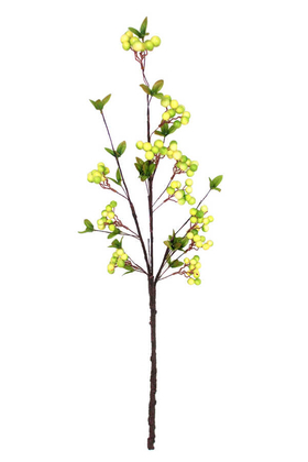 Dekoratif Yapay Kaliteli Uzun Dal Kokina 100 cm Açık Yeşil - 2