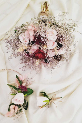 Gelin Buketi Pembe Düşler 3lü Set - 3