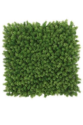 Yapay Çamdalı Model Duvar Bitki Kaplaması 50x50 cm Açık Yeşil - Yapay Çiçek Deposu
