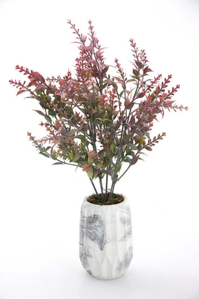 Beton Vazoda Masa Bitkisi 35 cm Pembe - 1