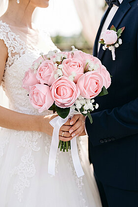 Everlasting Romance Gelin Buketi 2li Set - Yapay Çiçek Deposu