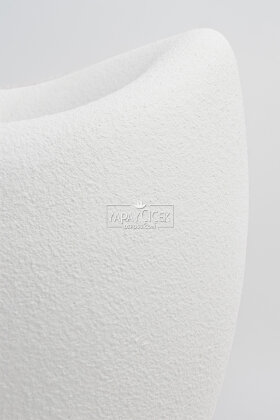 Fiber Stone Saksı Deve Kuşu Model 43 cm Kırık Beyaz - 5