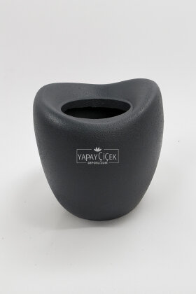 Fiber Stone Saksı Dinazor Yumurtası 43 cm Antrasit - 2