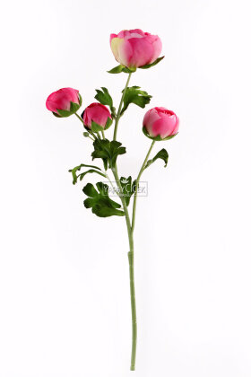 Yapay Uzun Dal 4lü Gül 63 cm Fuşya - 2