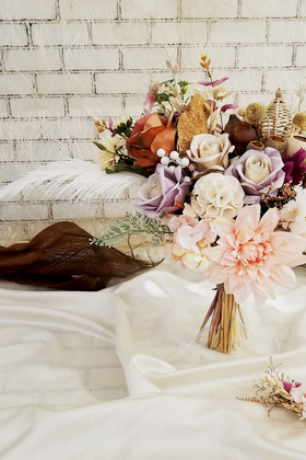 Exclusive Serisi Jasmin Gelin Buketi 2li Set - 3
