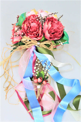 Gelin Çiçeği Alenzia 2li Set (Gelin Buketi, Yaka Çiçeği) - 4