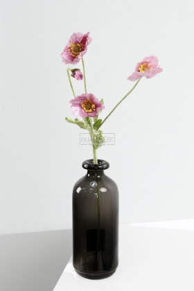 Yapay Çiçek 4lü Gelincik Dalı 60 cm Gül Kurusu - 3