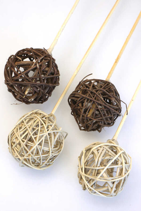 Tropikal Lata Ball 4 Adet Naturel-Kahverengi - 2