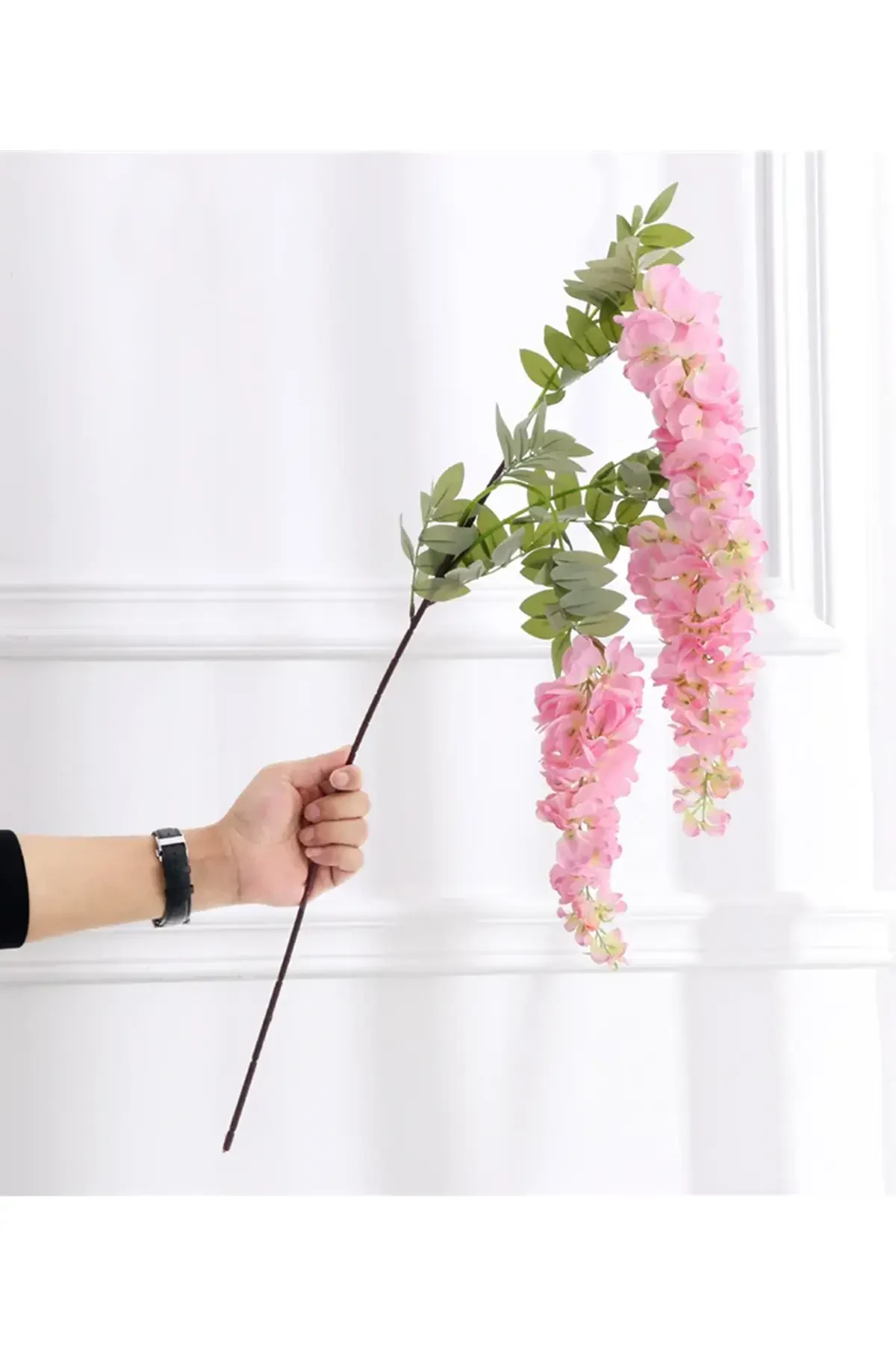Yapay Salkım Akasya 3 Dallı 108 cm Pembe - 2