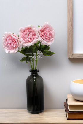 Yapay Islak Açmış Premium Şakayık Dalı 58 cm Pembe - Yapay Çiçek Deposu