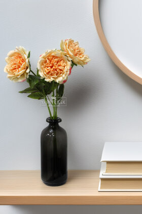 Yapay Islak Açmış Premium Şakayık Dalı 58 cm Somon - Yapay Çiçek Deposu