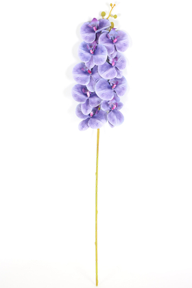 Yapay Dal Baskılı Orkide Çiçeği 88 cm Lila - 4